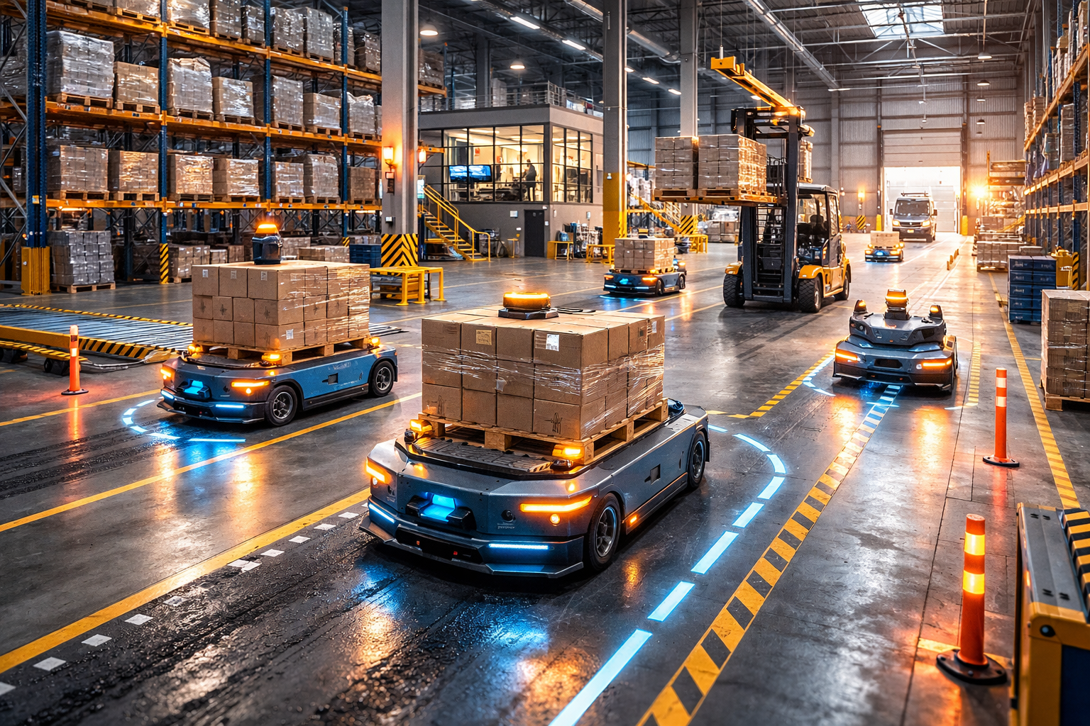 AGV/AMR для логистики